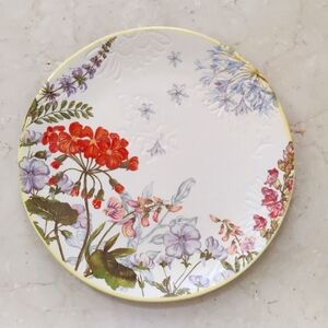 1 Pier 1 Garden Floral Embossed Dessert Plate NWT 🪻🌷